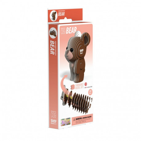 EUGY 3D Cardboard Model Kit - Bear