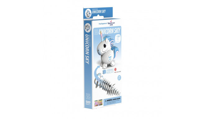 EUGY 3D Cardboard Model Kit - Unicorn Sky