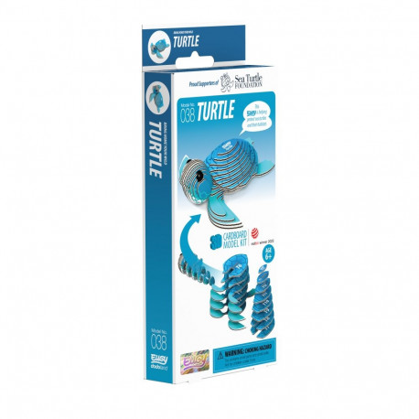 EUGY 3D Cardboard Model Kit - Turtle