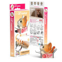 EUGY 3D Cardboard Model Kit - Cat Pumpkin