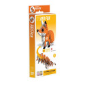 EUGY 3D Cardboard Model Kit - Red Fox