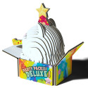 EUGY 3D Cardboard Model Kit - Cat Cottonball