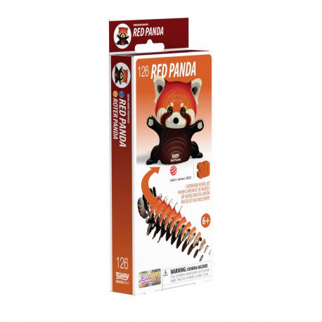 EUGY 3D Cardboard Model Kit - Red Panda
