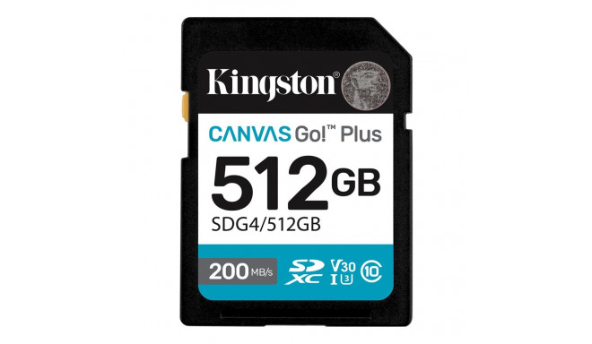 Kingston 512GB SDXC Canvas Go! Plus Gen4 mälukaart