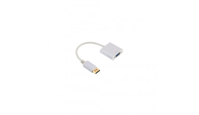 Gembird adapter displayport 1.1-VGA kaablil valge