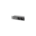 Lanberg Power Distribution Unit (PDU) 10" 1U 16A 2m 3x French Outlets | PDU-03E-0200-BK