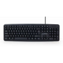 Klaviatuur GEMBIRD KB-U-103-RU Must Mustvalge Inglise Vene QWERTY
