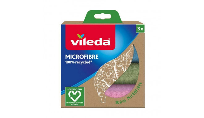 Mikrofiibrist puhastuslapp Vileda 168310 Mikrofiiber 3 Tükid, osad (3 Ühikut)