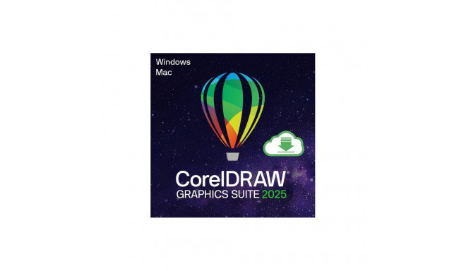 Corel CorelDraw Graphics Suite 2025 graafikaredaktor 1 litsents