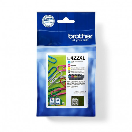Brother LC-422XLVAL ink cartridge 4 pc(s) Original Black, Cyan, Magenta, Yellow