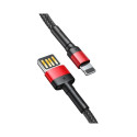 Baseus Cafule Double-sided USB Lightning Cable 2,4A 1m (Black+Red)