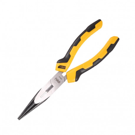 Long Nose Pliers 8" Deli Tools EDL2108 (yellow)