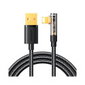 Angle Cable to USB-A / Lightning / 1.2m Joyroom S-UL012A6 (black)