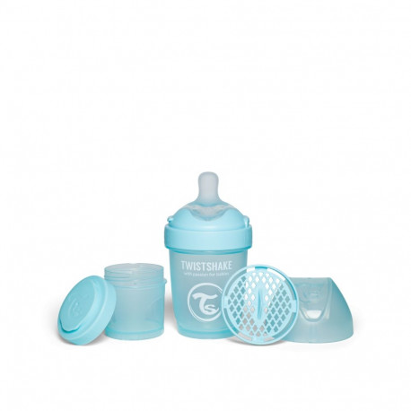 Twistshake Pro Double Anti-Colic Feeding Bottle 180ml Pastel Blue 79009