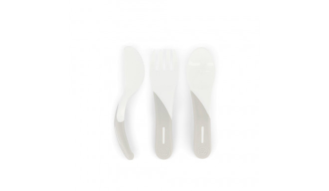 Twistshake Learn Cutlery 6+m White 78207