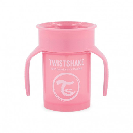 Twistshake 360 Cup 6+m Pastel Pink 78928