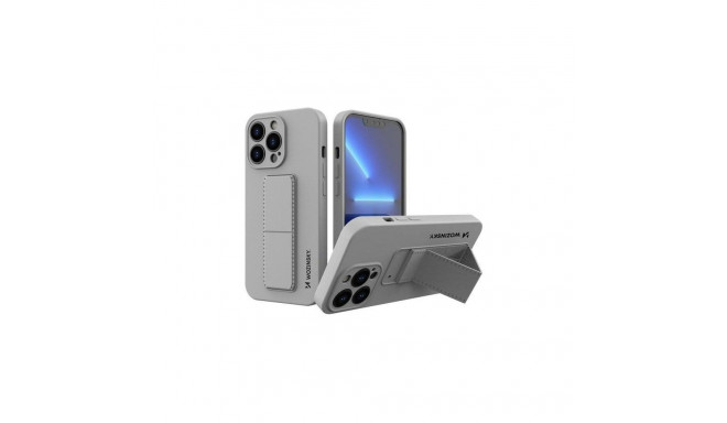 Wozinsky Apple iPhone 13 Kickstand Case silicone case with stand Grey