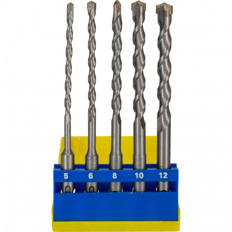 betooni SDS+ puurid, kmpl. 5 tk 5,6,8,10,12×160mm