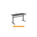 Adjustable Height Table Up Up Loki Black (SPEC)