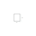 MIRROR HUNG SIMPLE B-EDGE 80X60CM