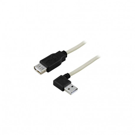 Deltaco USB2-102A USB cable USB 2.0 0.2 m USB A Grey
