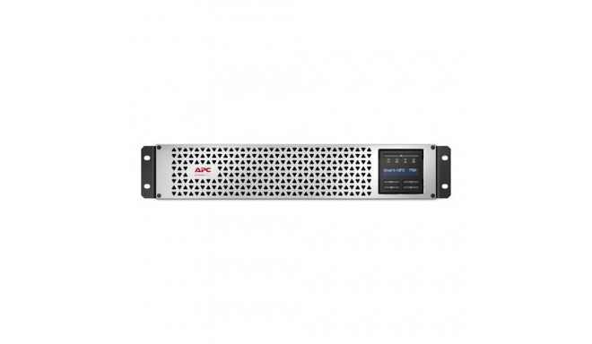 APC Smart-UPS, Line Interactive, 750VA, Lithium-ion, Rack/Tower, 2U, 230V, 6x IEC C13 outlets, Smart