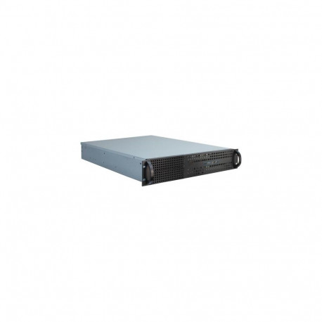 Inter-Tech 2U-2129N Rack Black, Silver