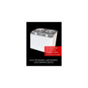 Unold Doppio Compressor ice cream maker 2.4 L 250 W Satin steel, White