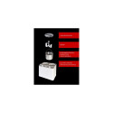 Unold Doppio Compressor ice cream maker 2.4 L 250 W Satin steel, White