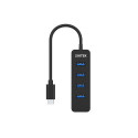 UNITEK uHUB Q4 USB 3.2 Gen 1 (3.1 Gen 1) Type-C 5000 Mbit/s Black