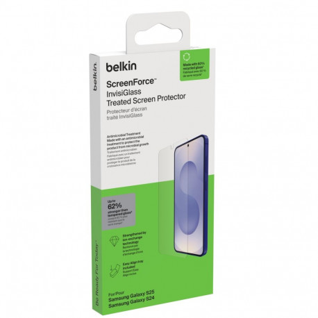 Belkin ScreenForce Invisiglass Samsung S25 OVB048hq ekraanikaitseklaas