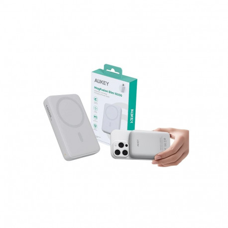 PB-MS04 White Qi2 Power Bank 10000mAh 20W| MagSafe PD