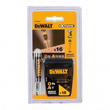 DEWALT TORSION otsikute komplekt 16 tk