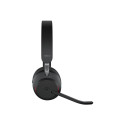 JABRA Evolve2 65 MS Stereo Headset on-ear Bluetooth wireless USB-C noise isolating black with chargi