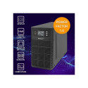 Qoltec 52282 Uninterruptible Power Supply UPS | 3kVA | 3000W | Power factor 1.0 | LCD | EPO | USB | 