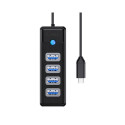 Orico HUB USB-C to 4x USB 3.0 5Gbps 0,15m Black