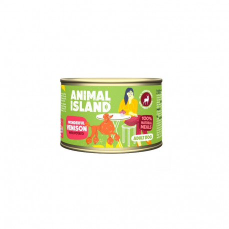 Wet Dog Food - Animal Island Deer with Potatoes 410g