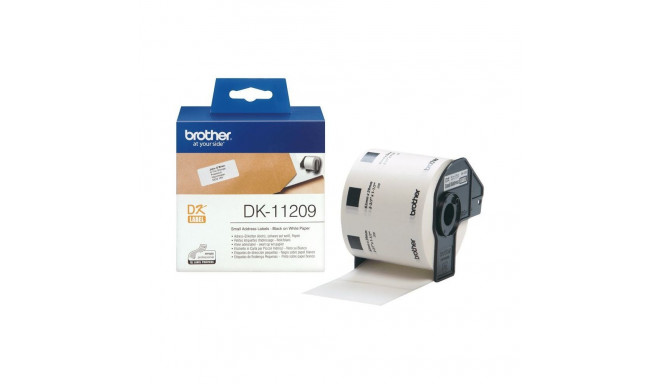 Brother | DK-11209 Small Address Labels | White | DK | 29mm x 62mm