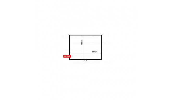 Maclean MC-594 projection screen 2.54 m (100&quot;) 3:4