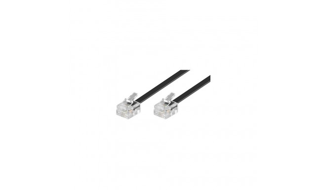 Goobay Modular Telephone Cable, black, 3 m