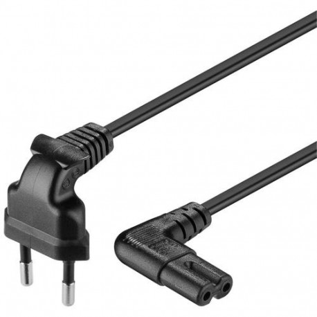 Goobay CEE 7/16 - IEC-60320-C7 Black 1.5 m CEE7/16 C7 coupler