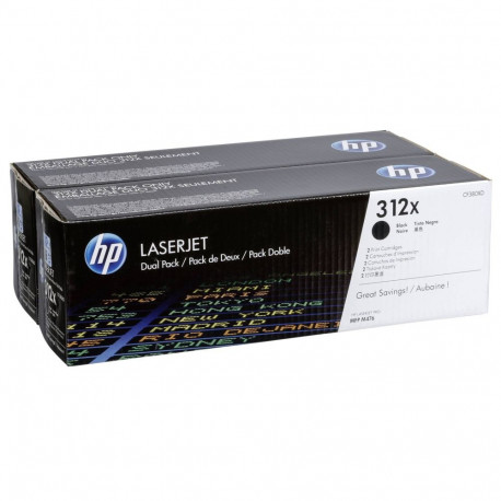 HP (CF380XD) No 312X HP312X HP 312X Dual Pack Black Schwarz Cartridge (CF380XD)