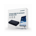 External housing 3.5 USB 3.0 Black