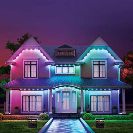 Nanoleaf Smart Multicolor Permanent Outdoor Lights Smarter Kit, 15m | 16+ Million Colours