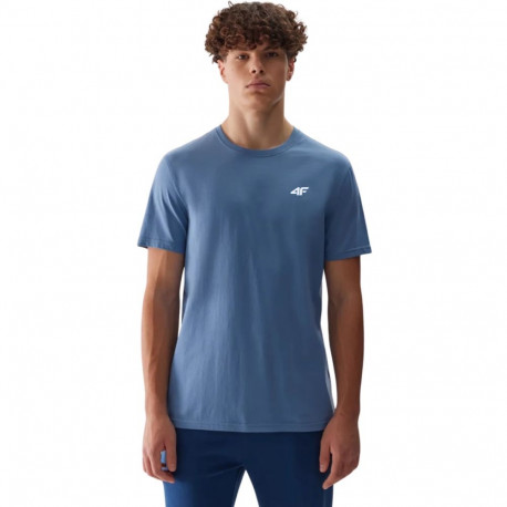 Koszulka męska 4F M3096 niebieska 4FWSS25TTSHM3096 32S 2XL