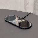Baseus Digital LED Display dual wireless charger with digital display 20W black (WXSX010101)