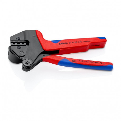 Crimping pliers for interchangeable dies