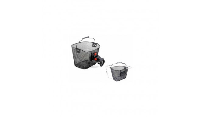 Author AO-QRB Handlebar basket with bracket, Black