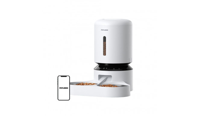 Petlibro Granary food dispenser with double bowl, Wifi, 5L(white)