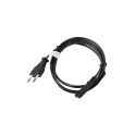 Power Cord - Lanberg C7 Coupler Cee7/16 1.8m Black